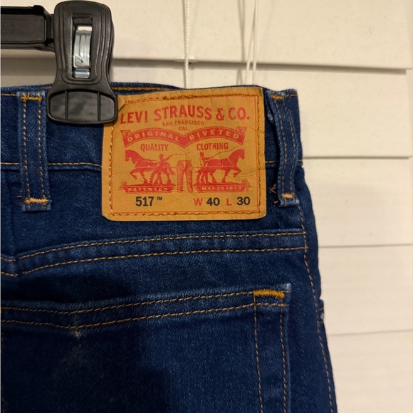 Levi's 517 Dark Blue Straight Jeans - Picture 2 of 3